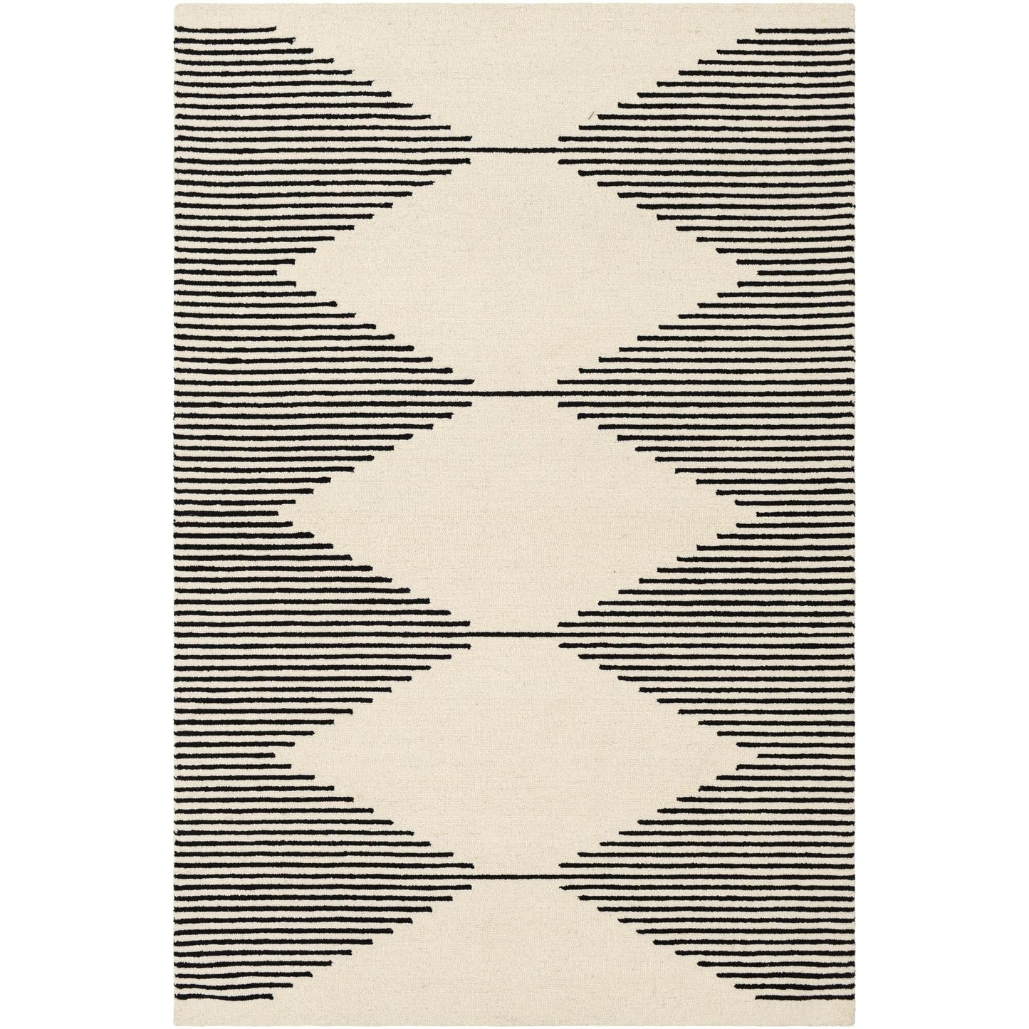 Livabliss Granada Minimalist Diamond Hand Tufted Area Rug