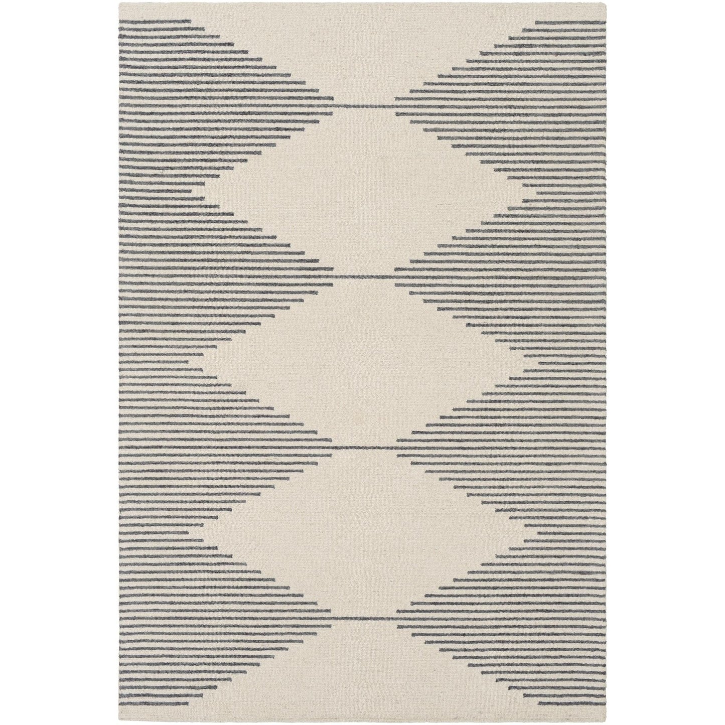 Livabliss Granada Minimalist Diamond Hand Tufted Area Rug