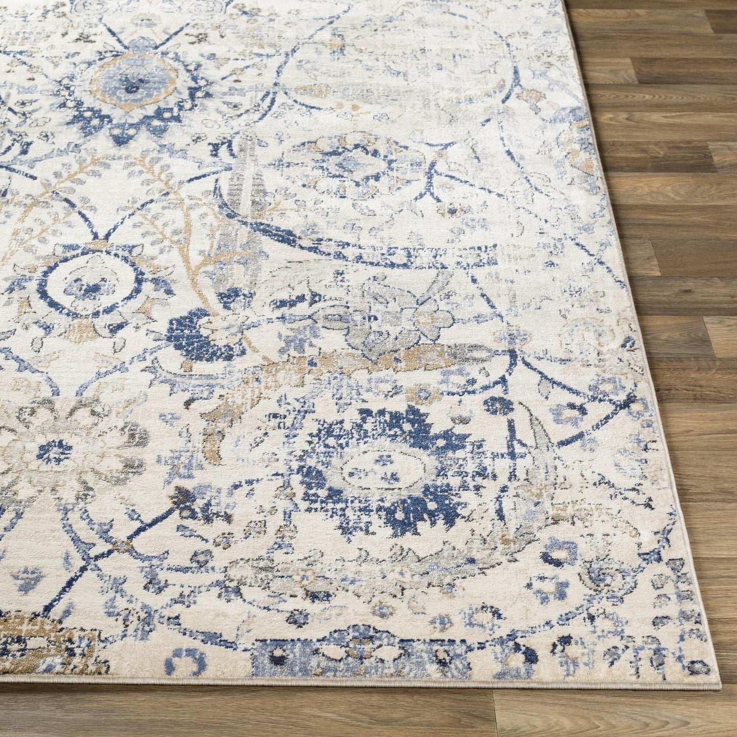 Livabliss Indigo Updated Traditional Medallion Area Rug