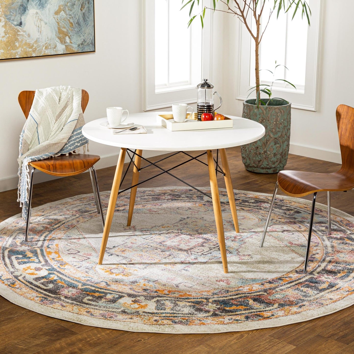 Livabliss New Mexico Updated Traditional Medallion Area Rug