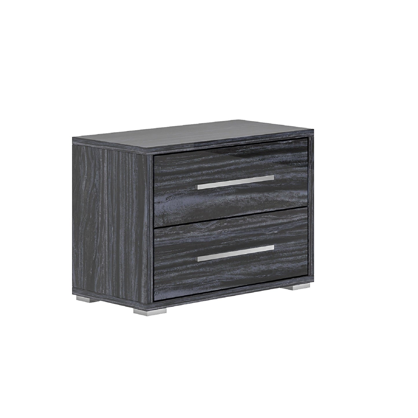 4-Piece King Size Bedroom Set w/ Bed, Dresser, Mirror & Nightstand | Modern Motion - NAPLES-KG-4PC