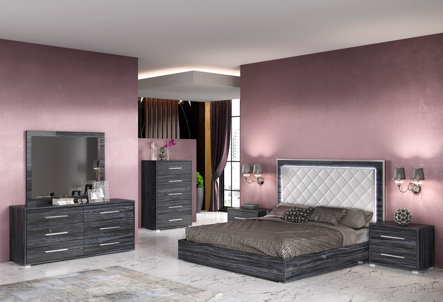 6-Drawer Melamine Wood Dresser | Modern Motion - NAPLES-DRS