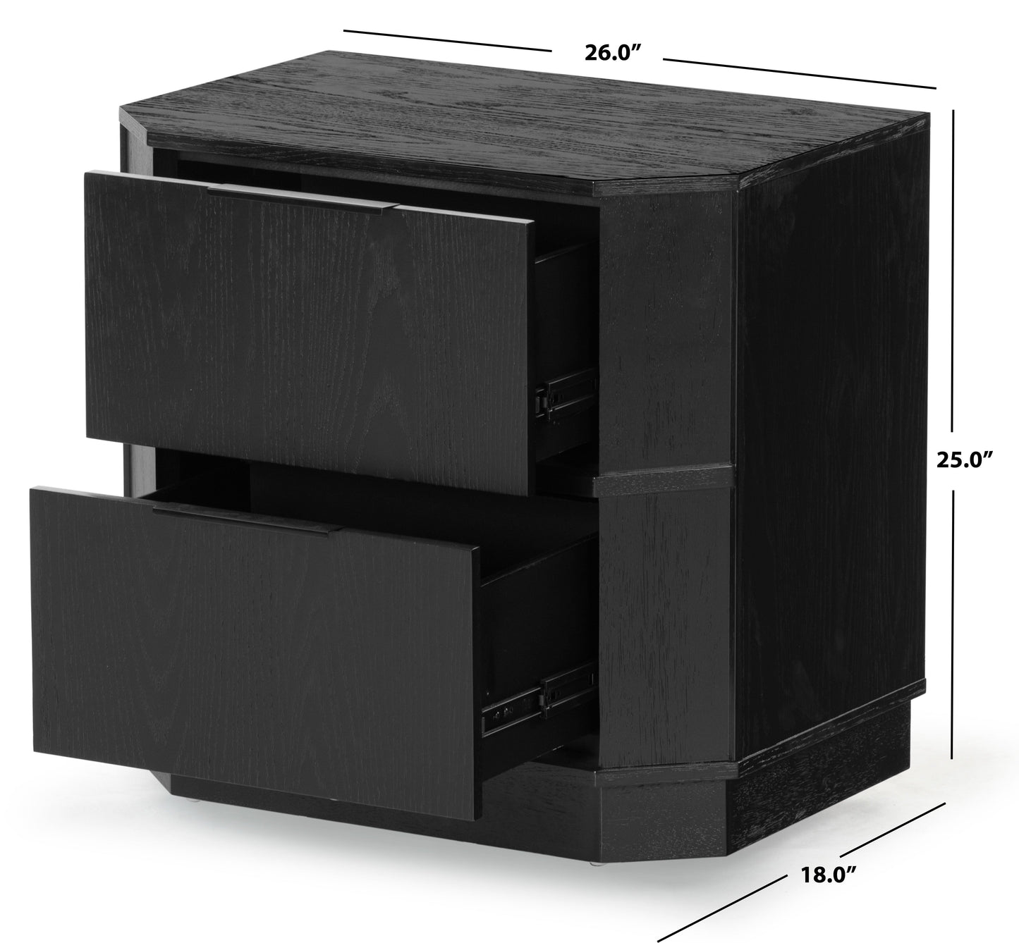 Aerilyn 2 Drawer Nightstand | Safavieh Couture – SFV2200
