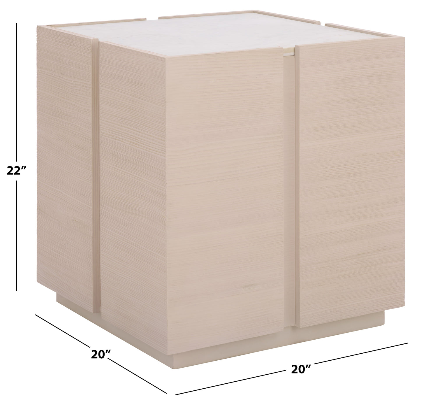 Alanabella Marble Square Accent Table | Safavieh Couture - SFV5551