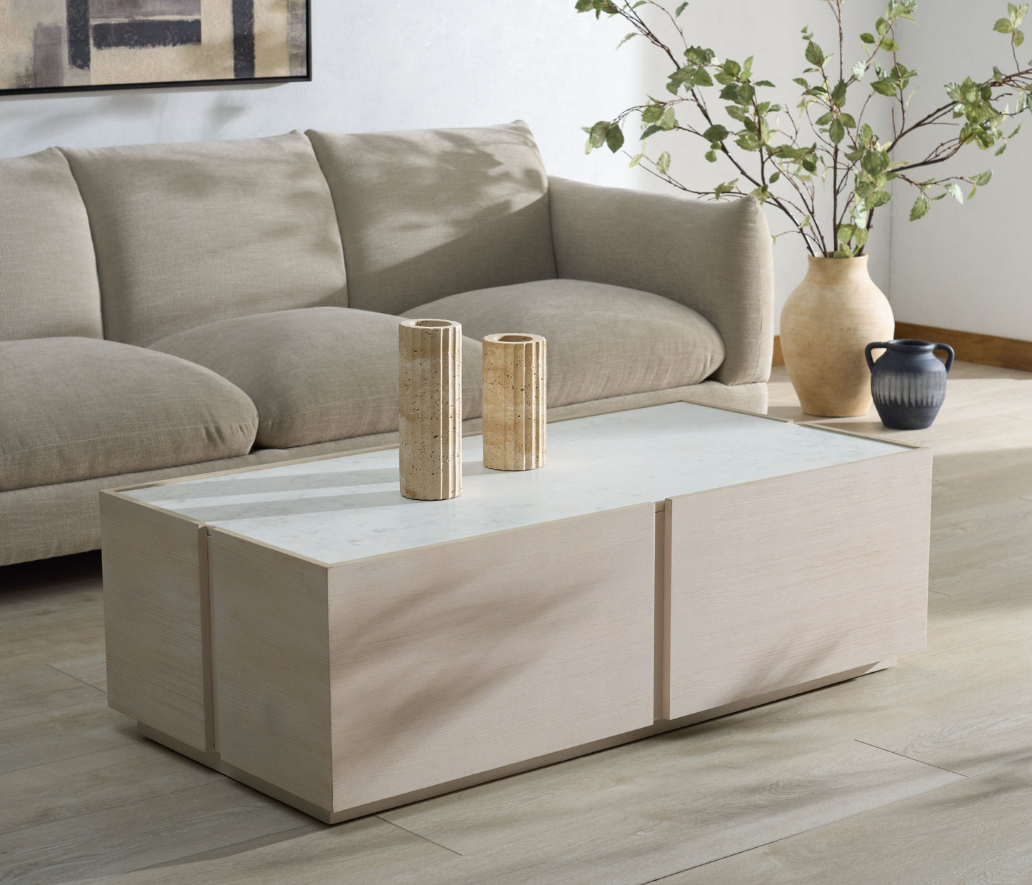 Alanabella Marble Rectangle Coffee Table | Safavieh Couture - SFV5552
