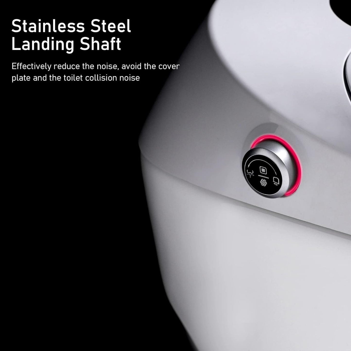 Smart Toilet, One Piece Bidet Toilet for Bathrooms,Modern Elongated Toilet with Warm Water,Dual Auto Flush,Foot Sensor Operation