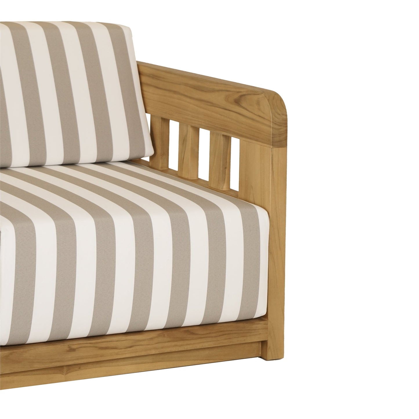 Adelaide Outdoor Sofa Brown Stripe | Moe's Furniture - TA-1001-21