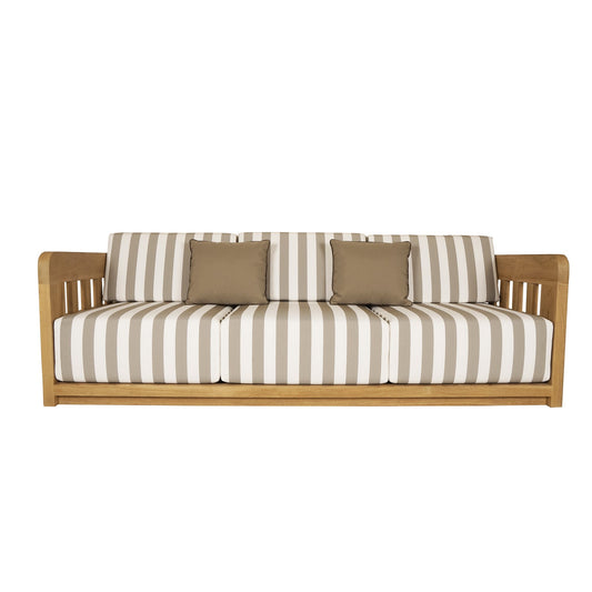 Adelaide Outdoor Sofa Brown Stripe | Moe's Furniture - TA-1001-21
