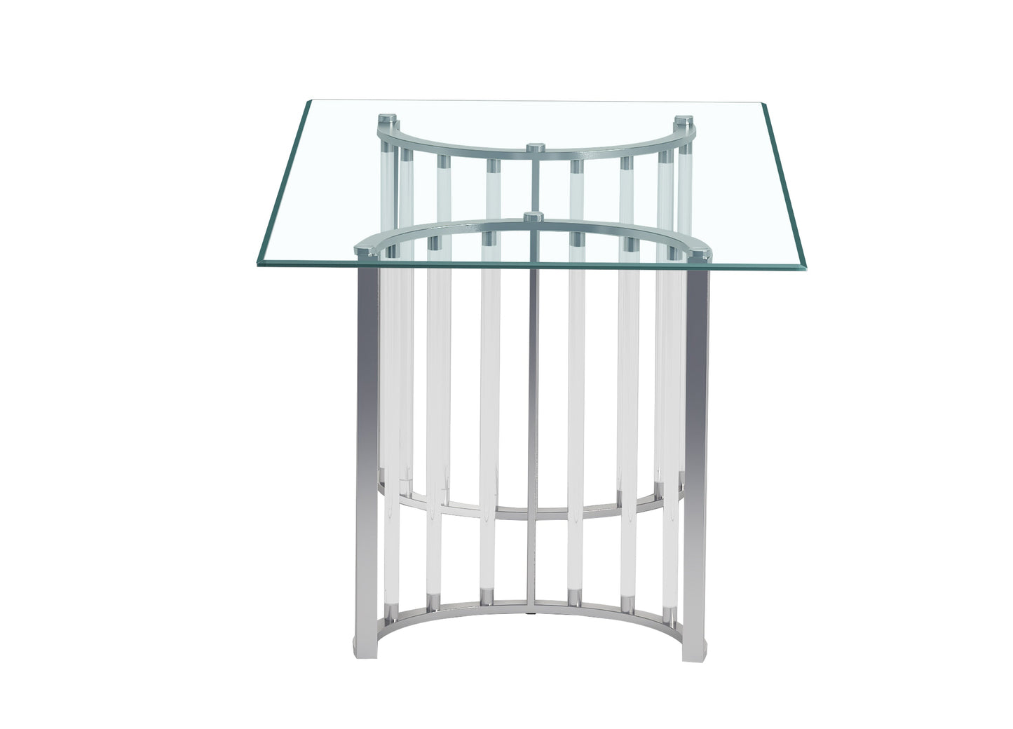 44x 84 Rectangular Glass Top | Modern Motion - TRISHA-DT-CHM-T-4484