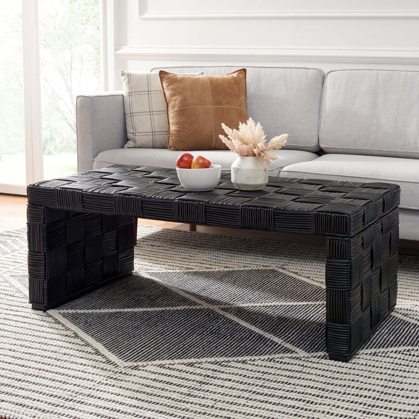 Adkin Rattan Coffee Table | Safavieh - WIK6503