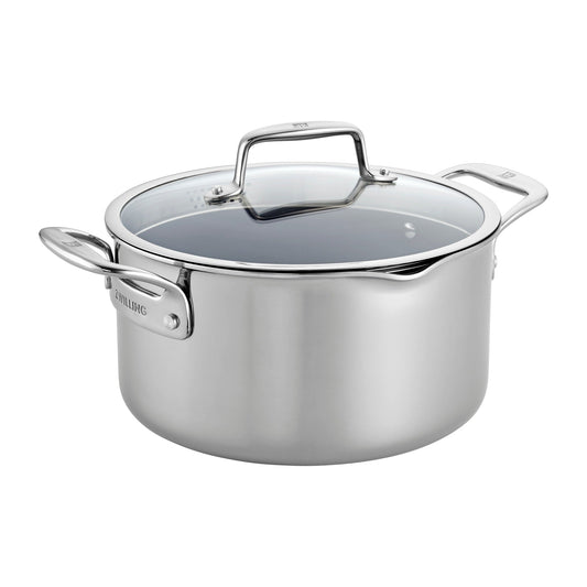 ZWILLING Clad CFX 6-qt Stainless Steel Ceramic Nonstick Dutch Oven
