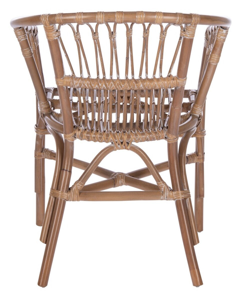 Adriana Rattan Accent Chair (Set of 2) | Safavieh - ACH6505