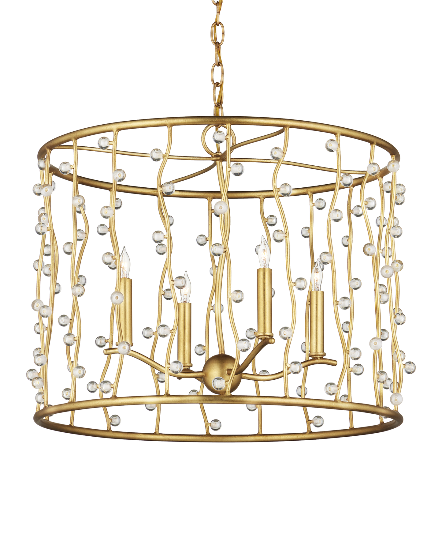 Adagio Chandelier - Gold | Currey & Co - 9000-1239