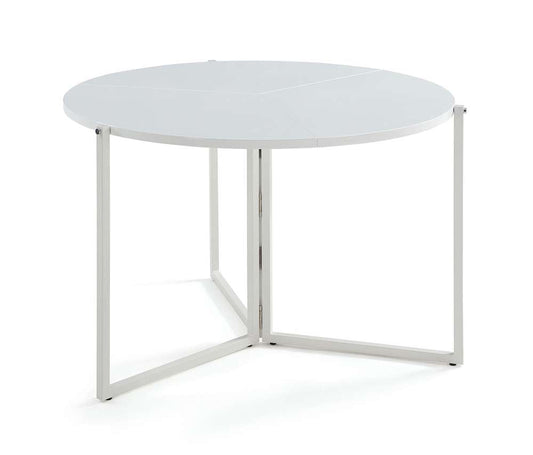 43 Round Foldaway Dining Table | Modern Motion - 8389-DT-FLD-WHT