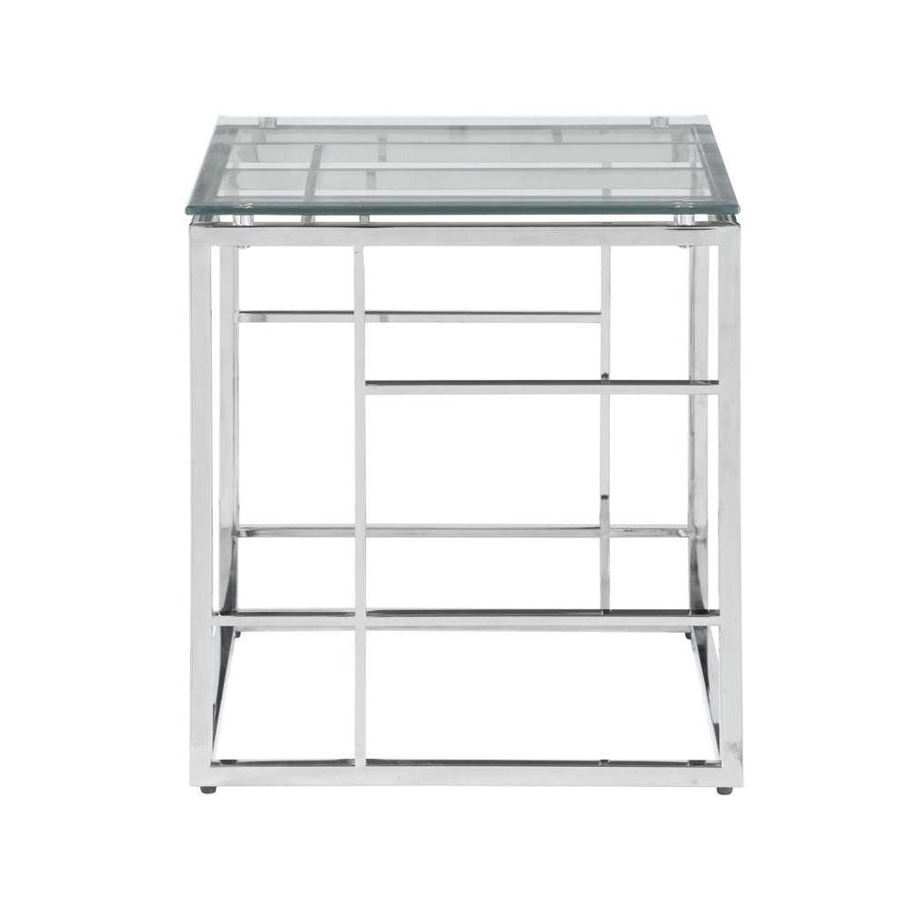 20 Square Glass Top w/ Ladder Style Frame | Modern Motion - 5073-LT