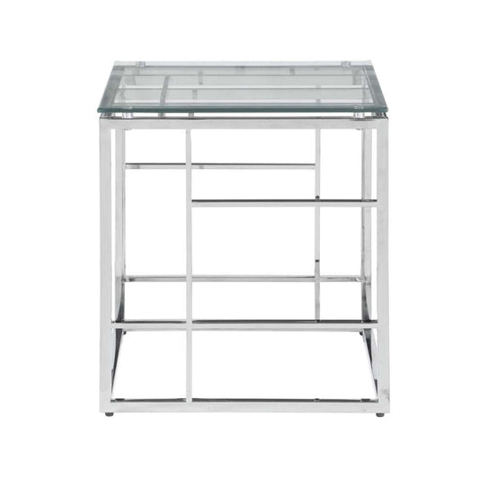 20 Square Glass Top w/ Ladder Style Frame | Modern Motion - 5073-LT