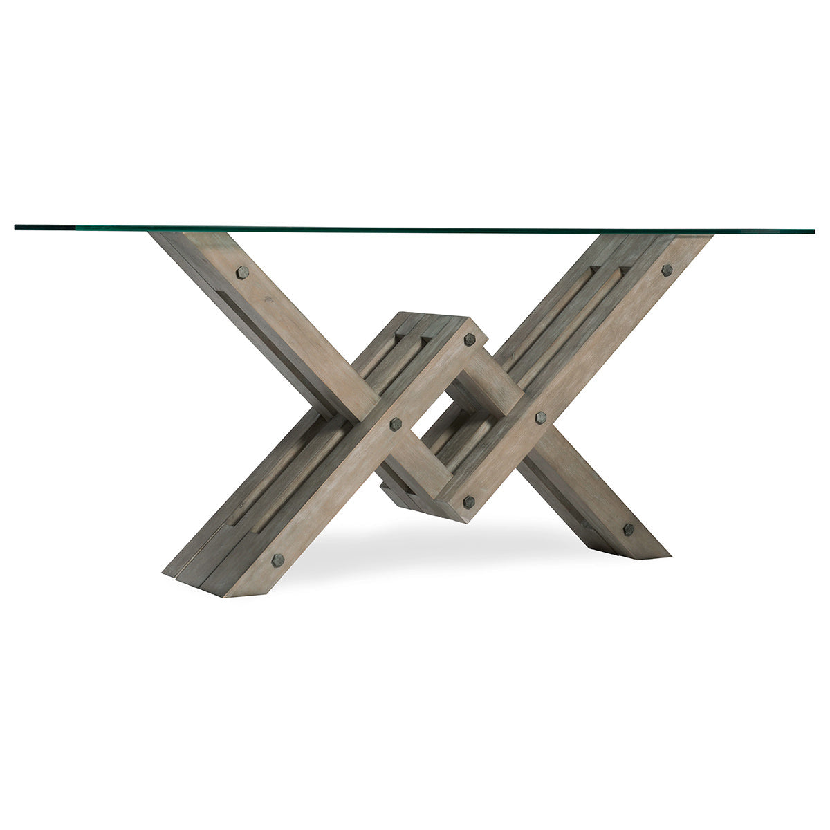 Affinity Glass Top Accent Console | Hooker Furniture - 6050-85001-GRY