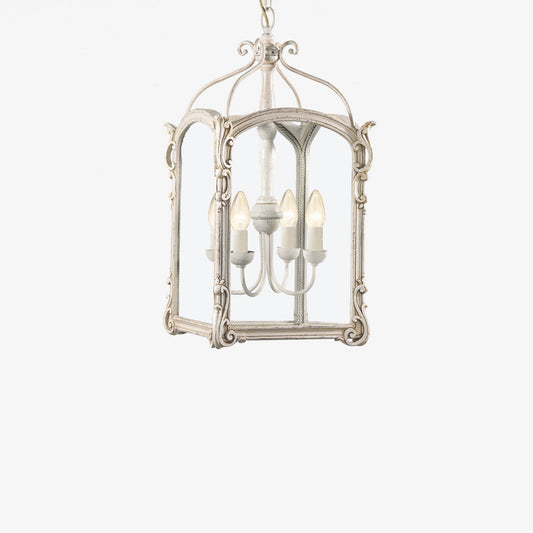 ADELINA White Lantern | Decorative Crafts - VNN8-WH25