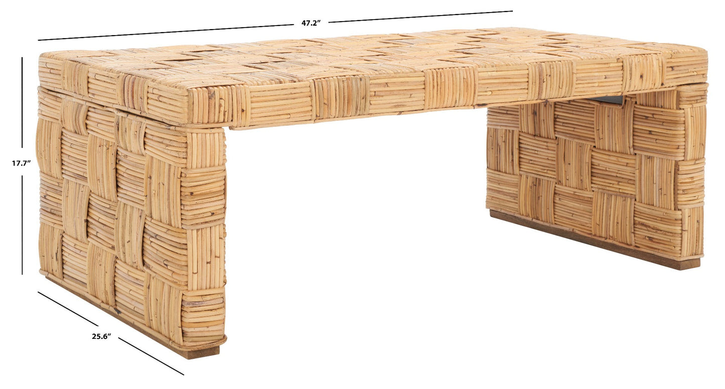 Adkin Rattan Coffee Table | Safavieh - WIK6503
