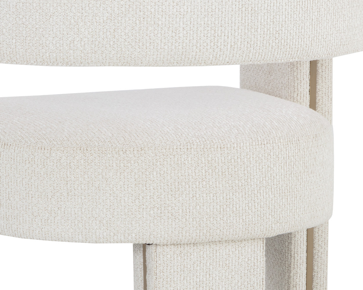 Adamina Dining Armchair - Rhea Light Barley | Sunpan Furniture - 111669