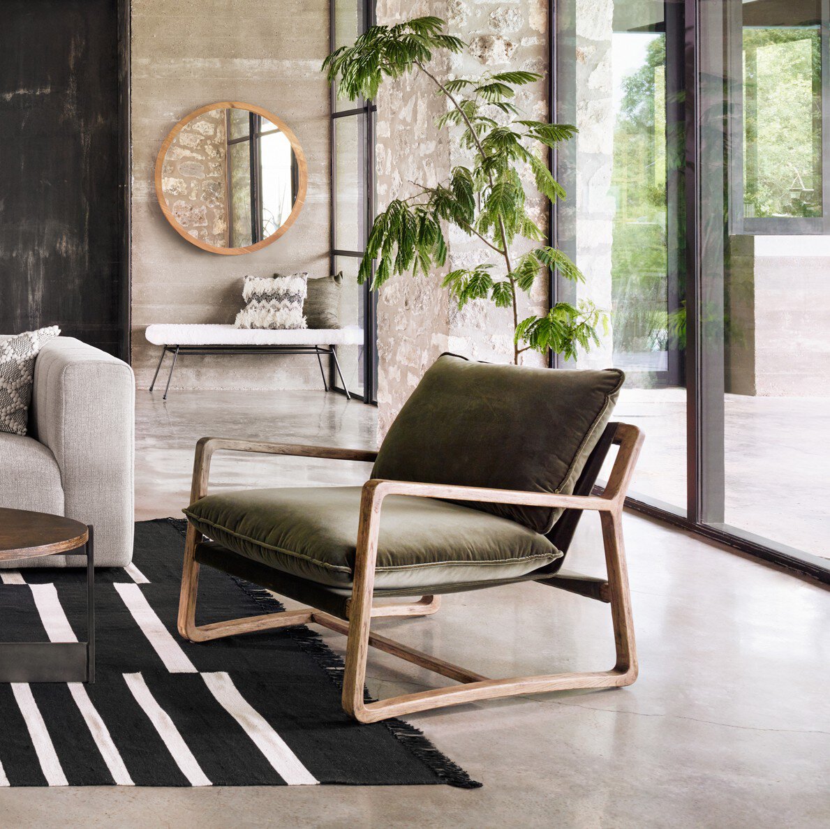 Ace Chair - Surrey Olive | Four Hands - 105583-034