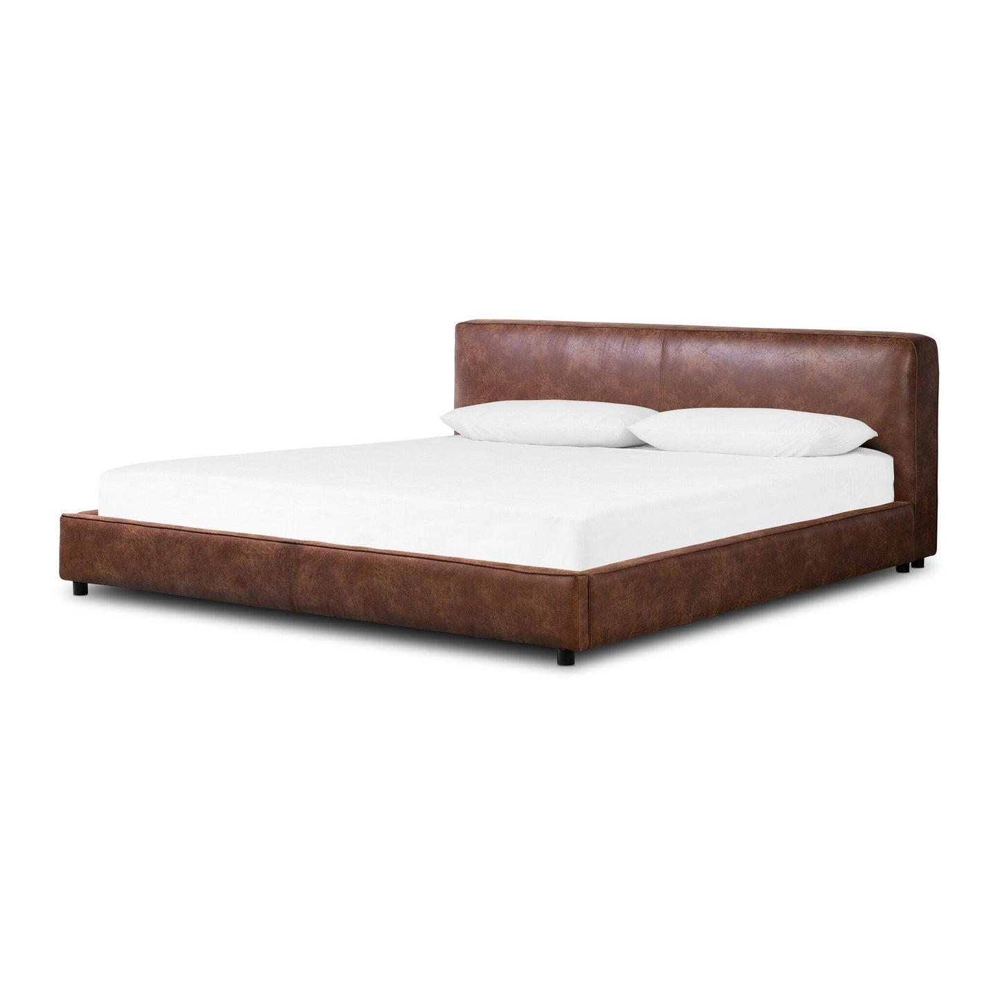 Aidan Queen Bed - Vintage Tobacco | Four Hands - 106185-048