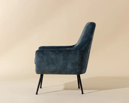 Aletta Lounge Chair - Nono Petrol | Sunpan Furniture - 111899