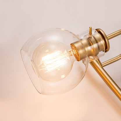 2/3 Light Bathroom Vanity Light Wall Sconce with Glass Shade