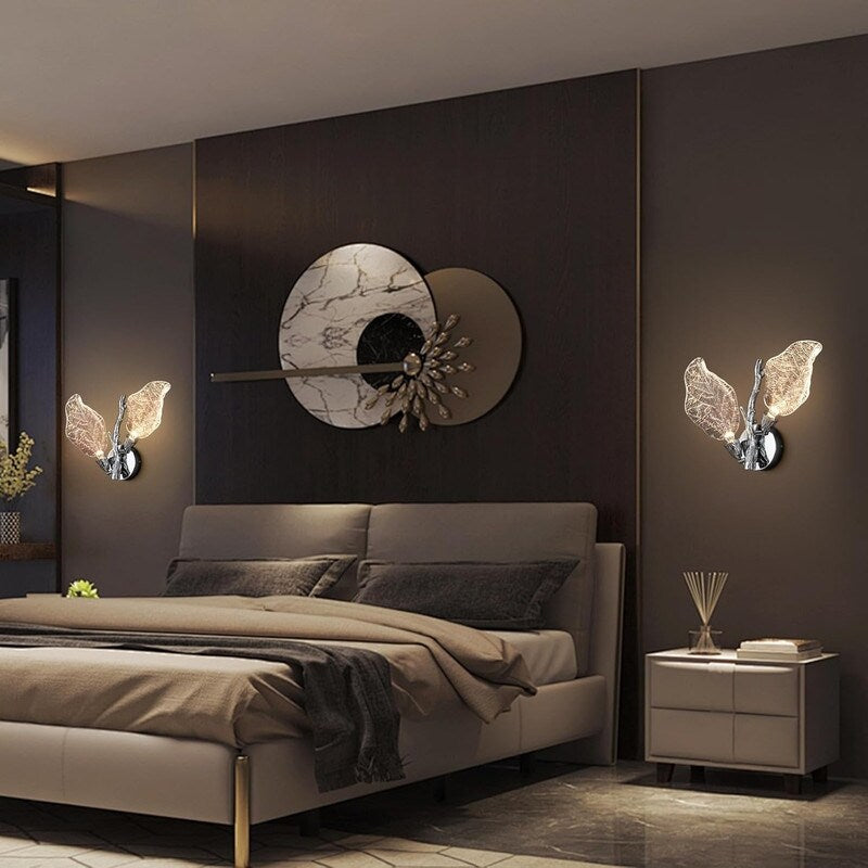 KAYLA 2-Light Bionic Leaf Wall Sconce