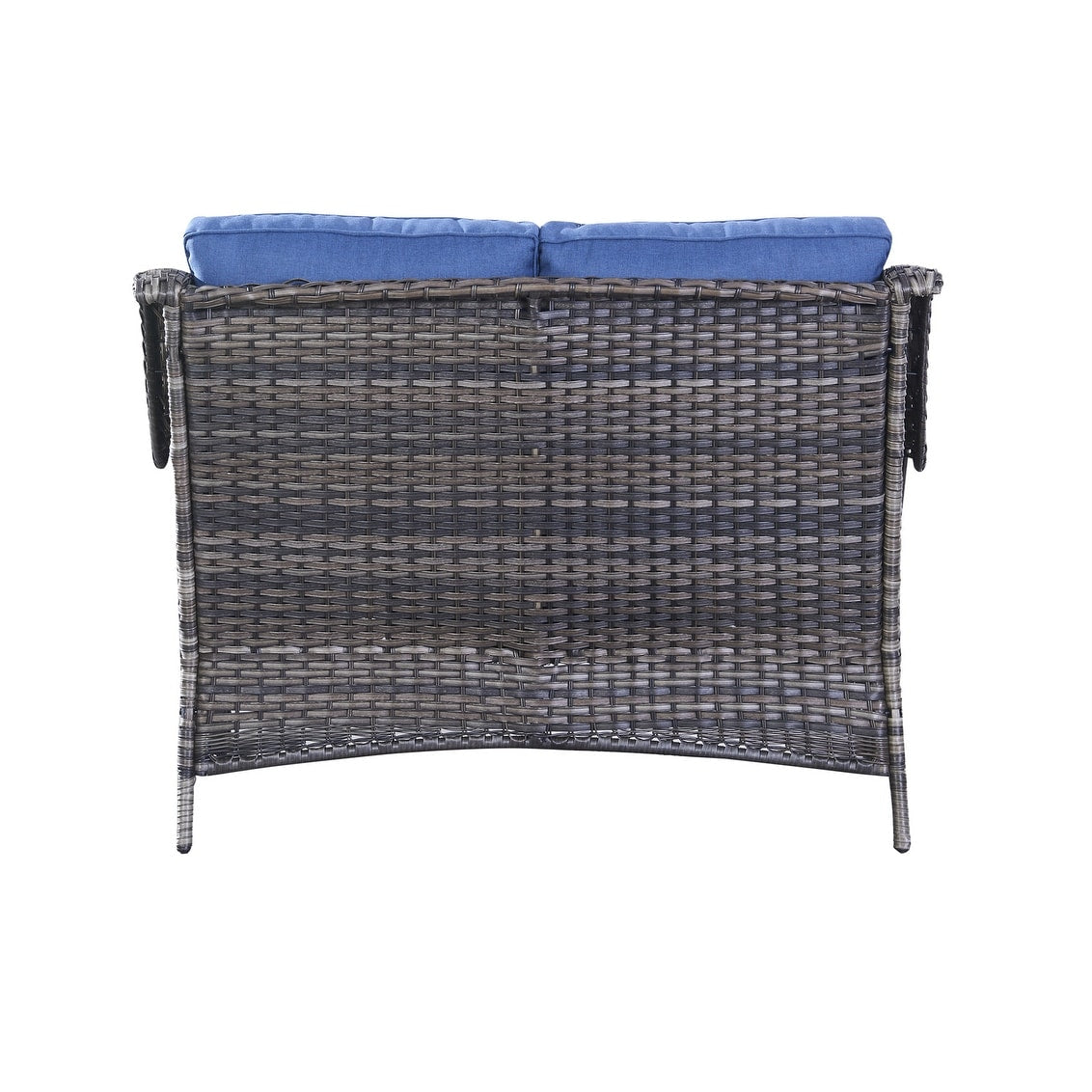 Gymojoy Outdoor Loveseat Wicker Sofa Set Rattan Sofa