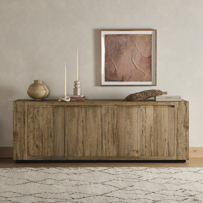 Abaso Sideboard - Rustic Wormwood Oak | Four Hands - 229169-002