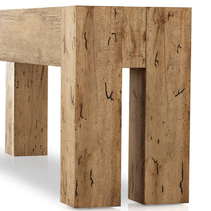 Abaso Console Table - Rustic Ash Oyster | Four Hands - 229656-002