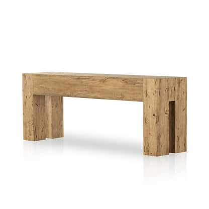 Abaso Console Table - Rustic Ash Oyster | Four Hands - 229656-002