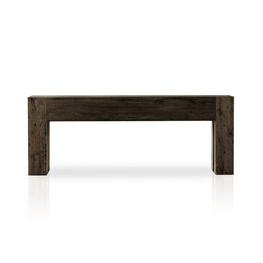 Abaso Console Table - Ebony Rustic Ash Oyster | Four Hands - 229656-003