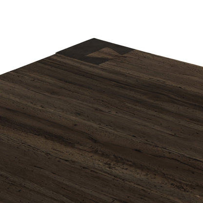 Abaso Coffee Table - Ebony Rustic Wormwood Oak | Four Hands - 232775-002