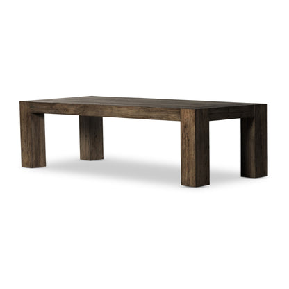 Abaso Dining Table 108 - Ebony Rustic Wormwood Oak | Four Hands - 233931-002