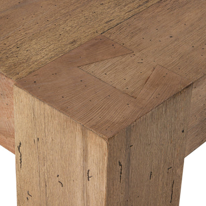 Abaso Small Square Coffee Table - Rustic Wormwood Oak | Four Hands - 239394-001