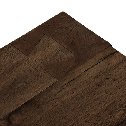 Abaso Small Square Coffee Table - Ebony Rustic Wormwood Oak | Four Hands - 239394-002