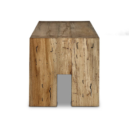Abaso Accent Bench - Rustic Wormwood Oak | Four Hands - 239396-001