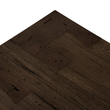 Abaso Large Accent Bench - Ebony Rustic Wormwood Oak | Four Hands - 239398-002