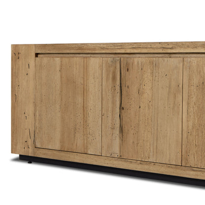 Abaso Media Console - Rustic Wormwood Oak | Four Hands - 239400-001