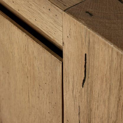 Abaso Media Console - Rustic Wormwood Oak | Four Hands - 239400-001