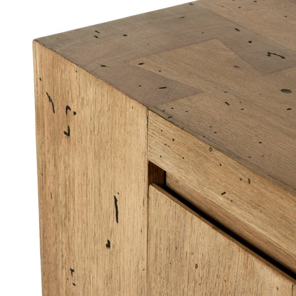 Abaso Media Console - Rustic Wormwood Oak | Four Hands - 239400-001