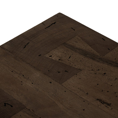 Abaso Media Console - Ebony Rustic Wormwood Oak | Four Hands - 239400-002