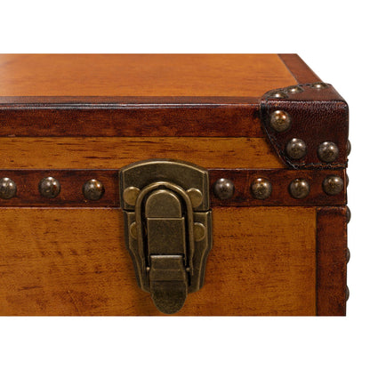 Abilene Leather Box W/Stand | Sarreid Ltd - 26734