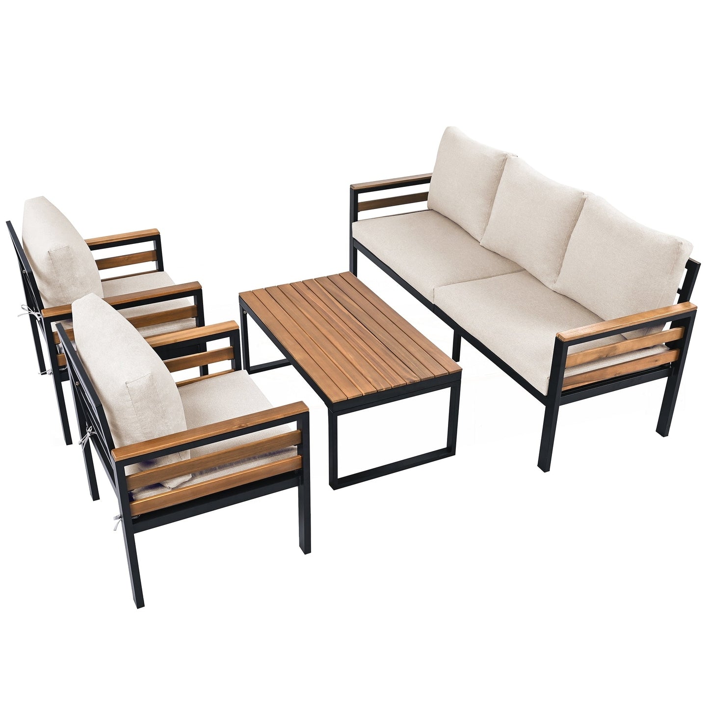 4-Piece Outdoor Furniture Sofa Set