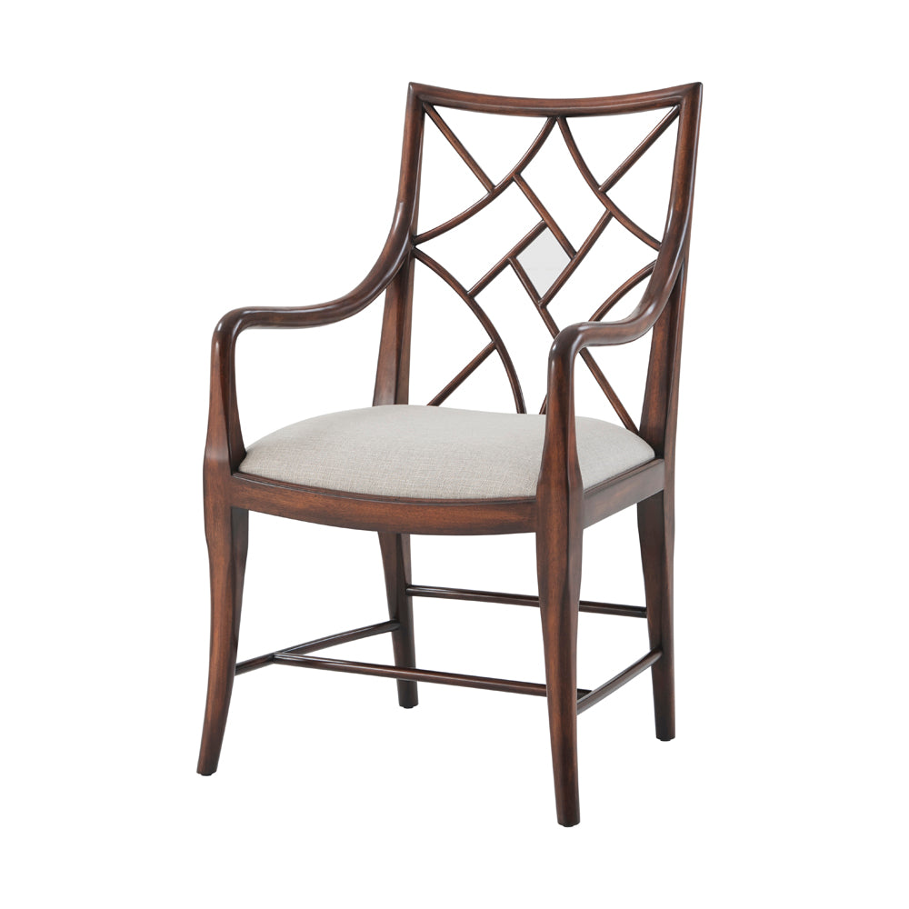 A Delicate Trellis Armchair | Theodore Alexander - 4100-613.1BFF
