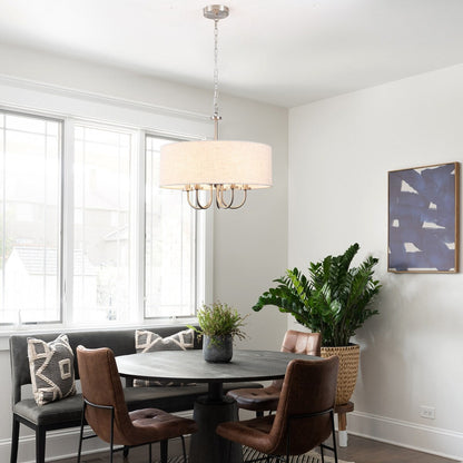 5-Light Modern Semi Flush Mount Ceiling Light for Dining Room Bedrooms Living Room - N/A