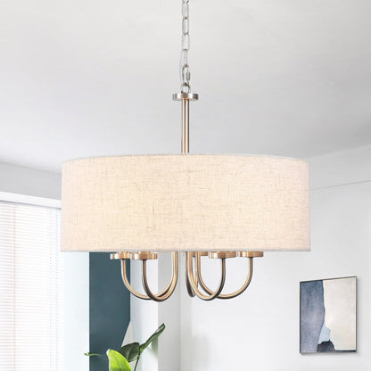 5-Light Modern Semi Flush Mount Ceiling Light for Dining Room Bedrooms Living Room - N/A