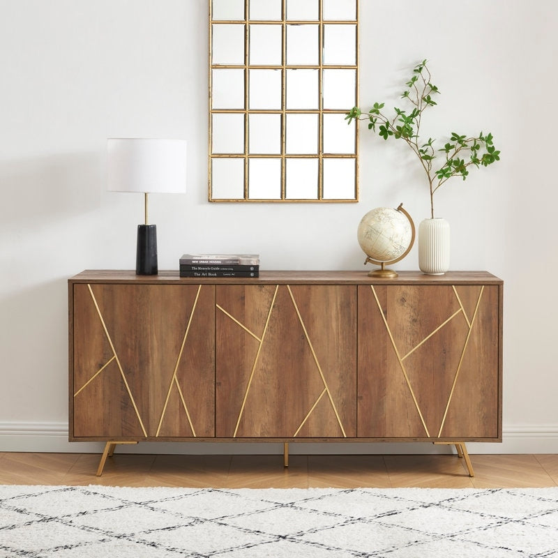 63'' W Wood Buffets and Sideboards Storage Cabinet